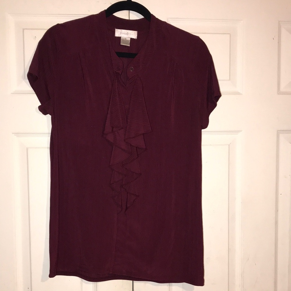 Women's Emma & Olive Ruffled Top